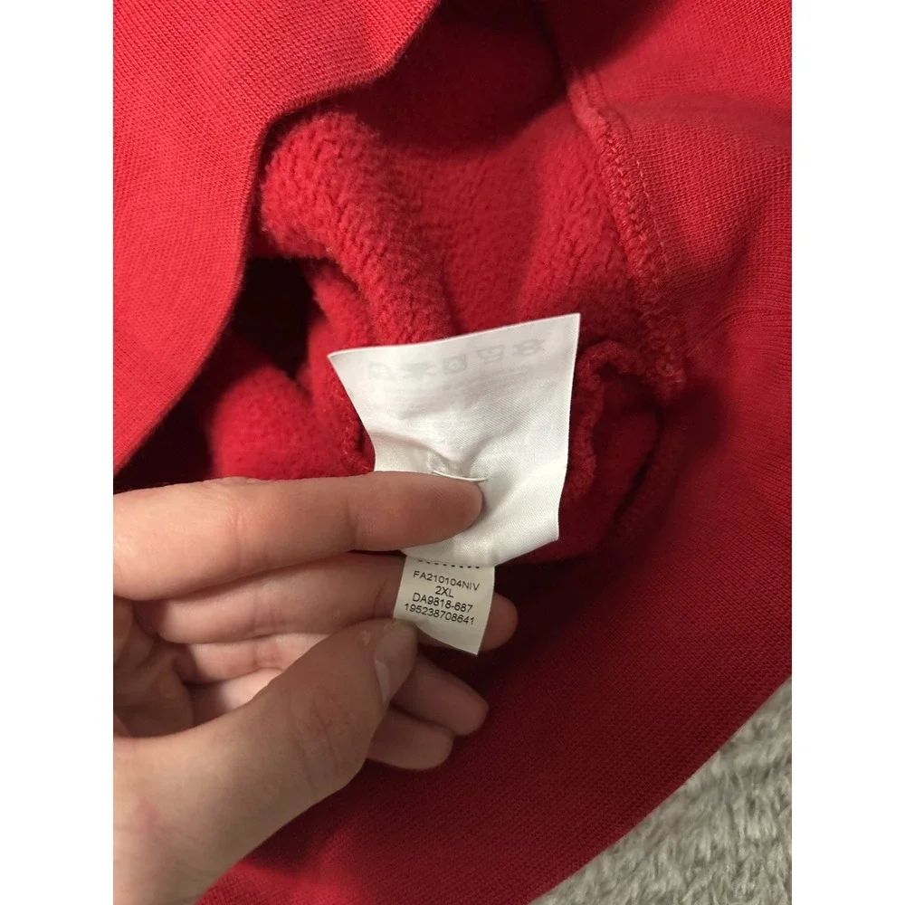 Nike Jordan Essentials Fleece Pullover Hoodie‎ Gym Red Men's 2XL DA9818-687